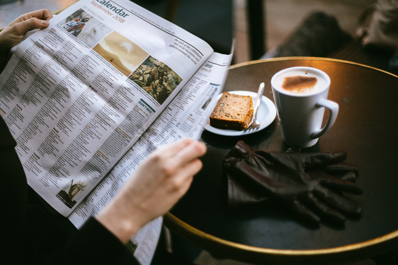 Coffee and newspaper | english.best